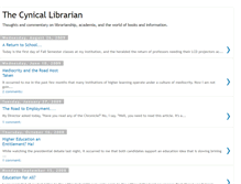Tablet Screenshot of cynicallibrarian.blogspot.com