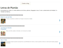 Tablet Screenshot of letrasdeplantao.blogspot.com