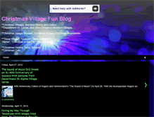 Tablet Screenshot of christmasvillagefun.blogspot.com